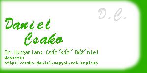 daniel csako business card
